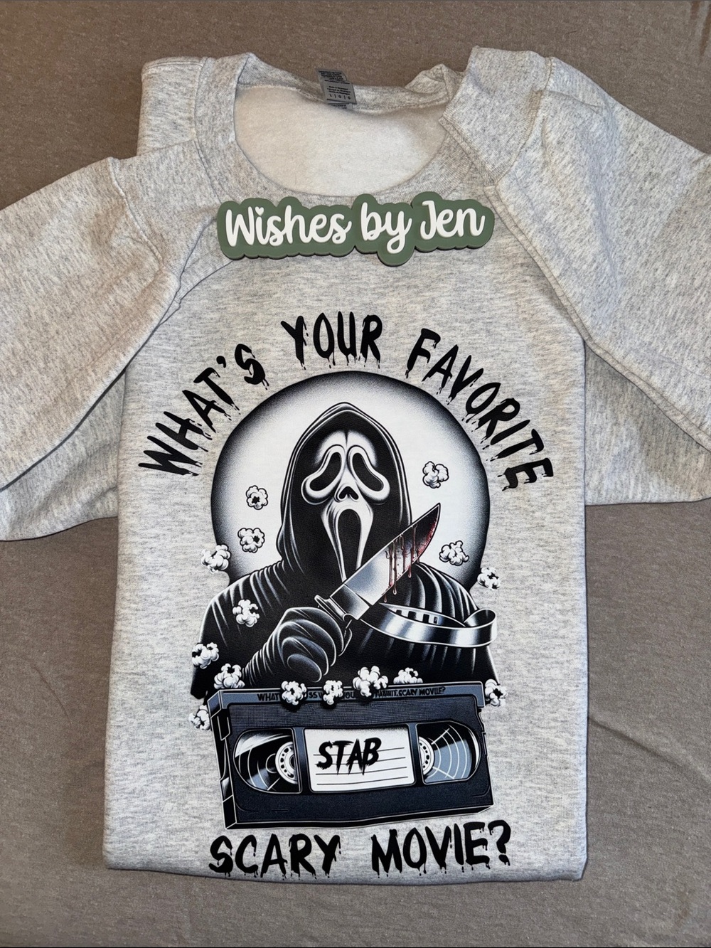 SCREAM 'What's Your Favorite Scary Movie?' Graphic sweatshirt